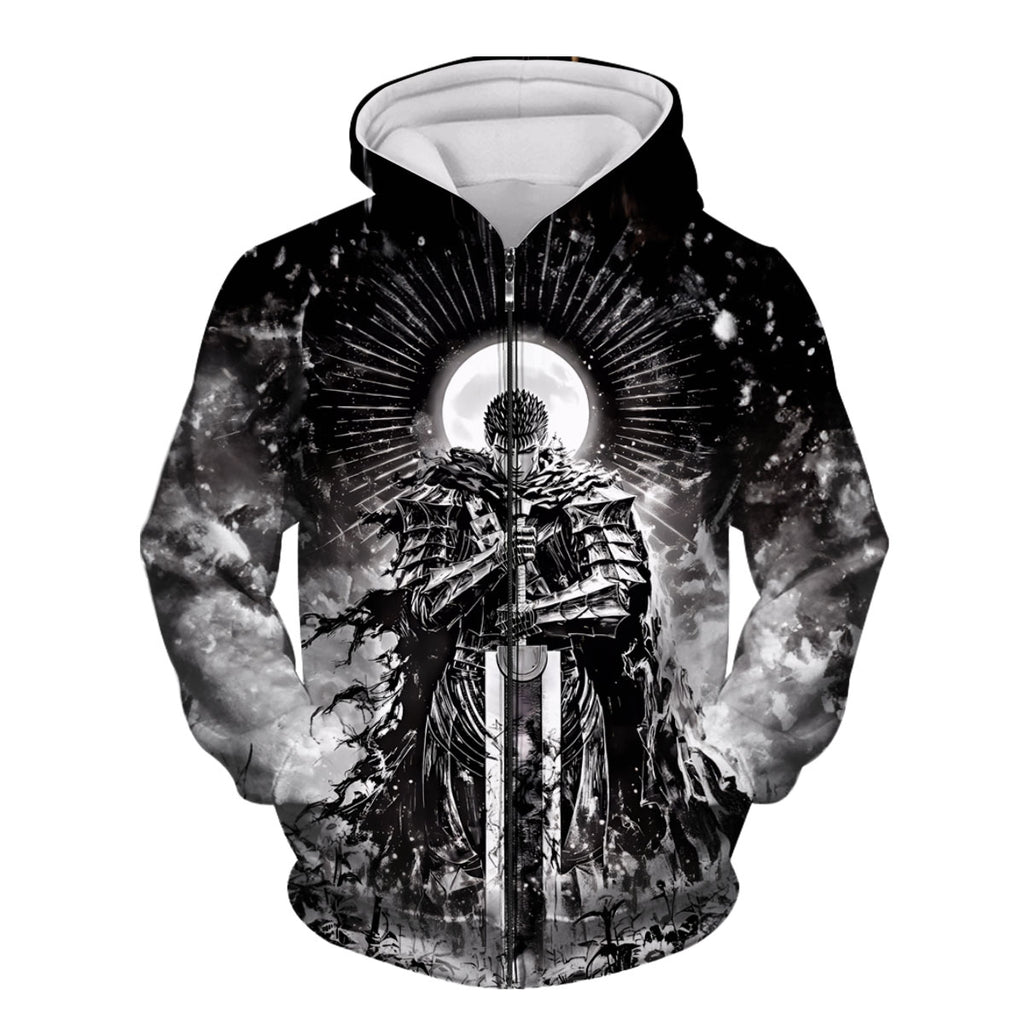 Berserk Guts Wielding Greatsword Standing Anime Apparel