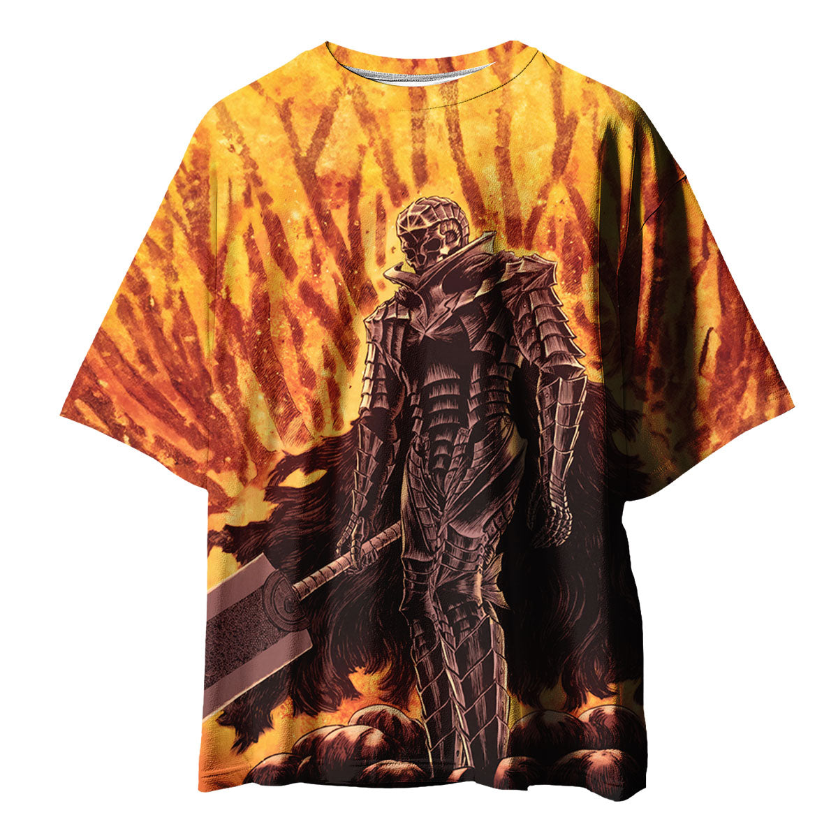 Berserk Guts Wielding Greatsword Walking Anime Apparel