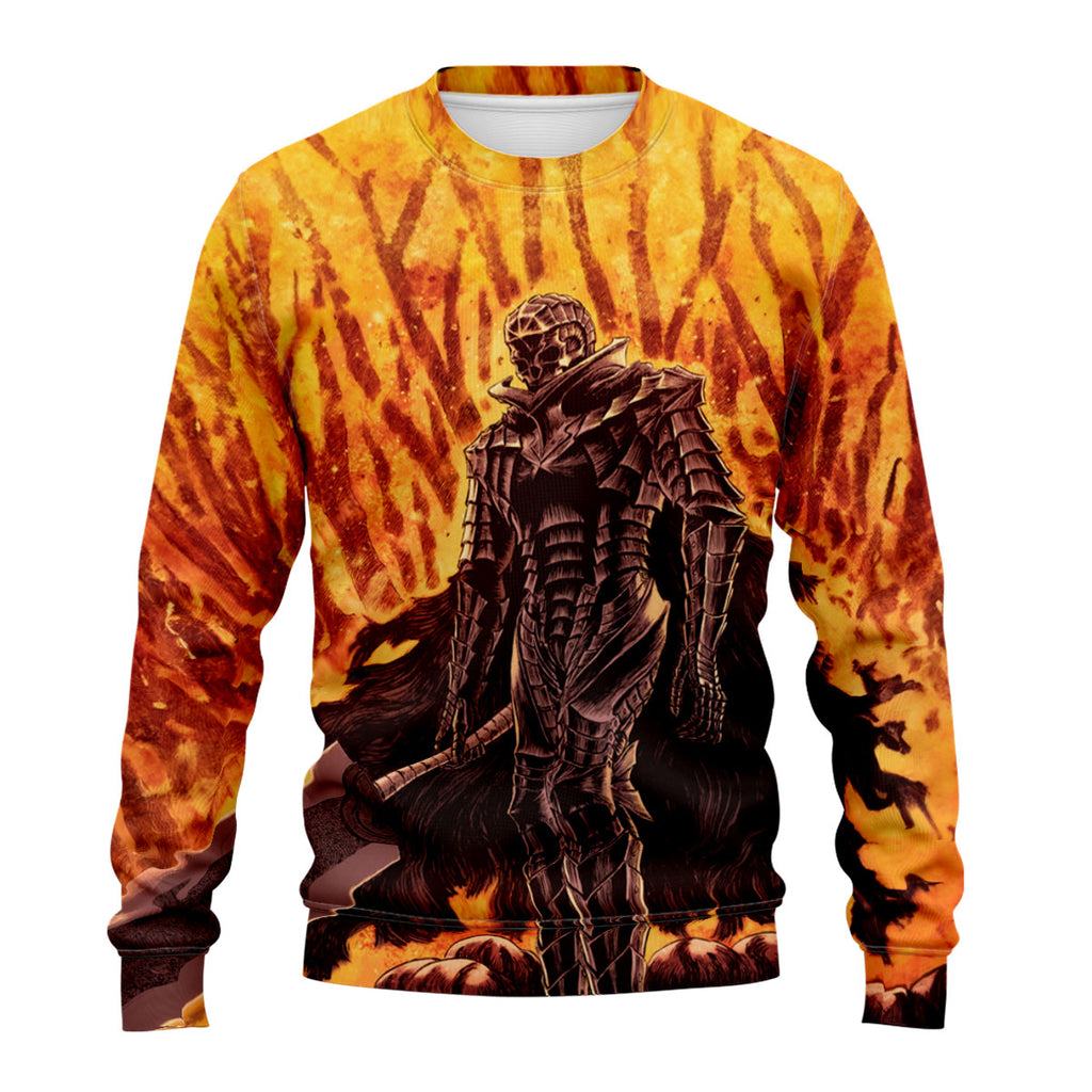 Berserk Guts Wielding Greatsword Walking Anime Apparel