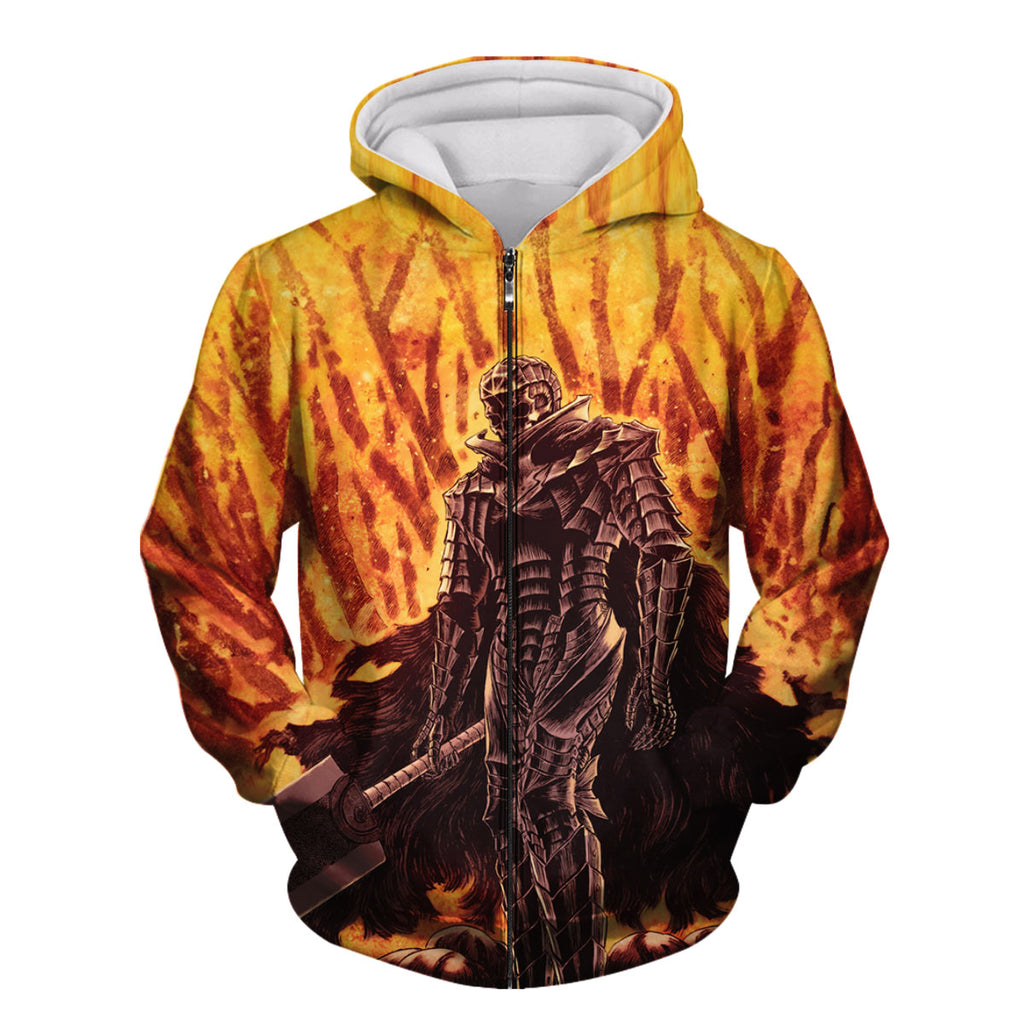 Berserk Guts Wielding Greatsword Walking Anime Apparel