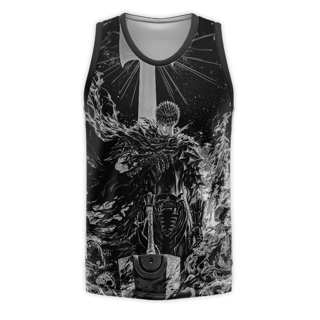 Berserk Guts Wildly Wielding Greatsword Anime Apparel