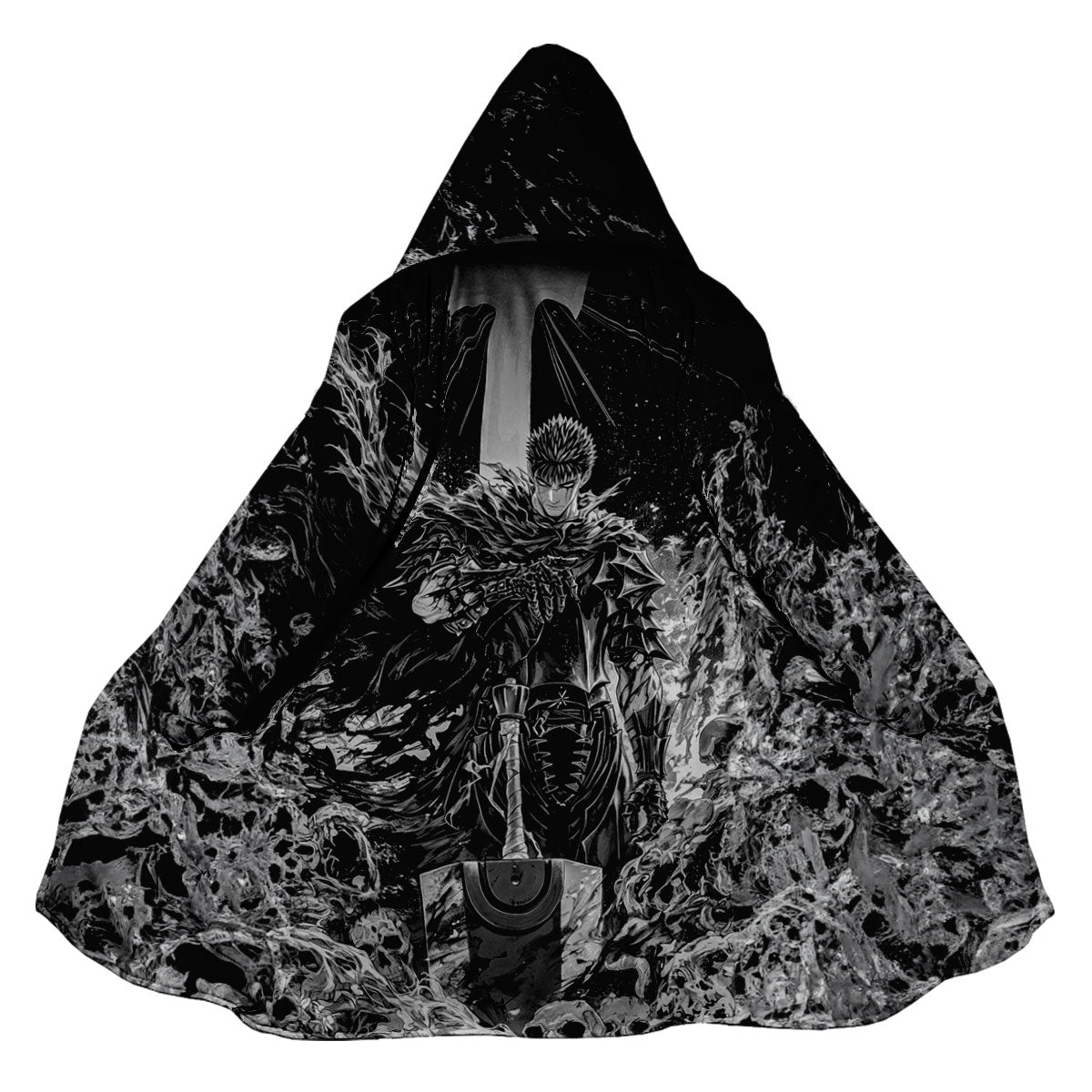 Berserk Guts Wildly Wielding Greatsword Anime Apparel