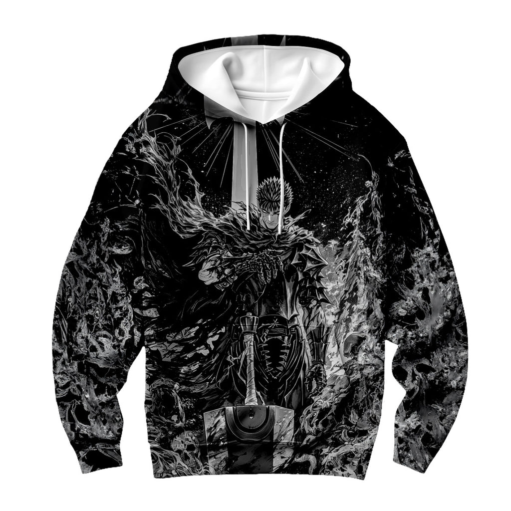 Berserk Guts Wildly Wielding Greatsword Anime Apparel