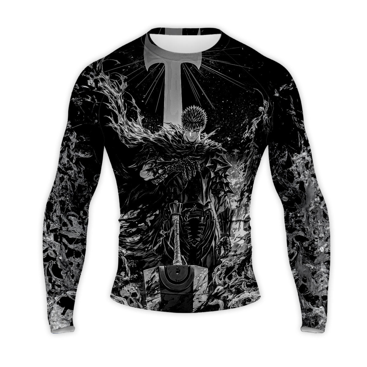 Berserk Guts Wildly Wielding Greatsword Anime Apparel