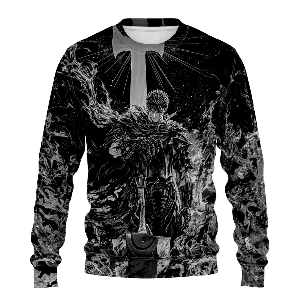 Berserk Guts Wildly Wielding Greatsword Anime Apparel