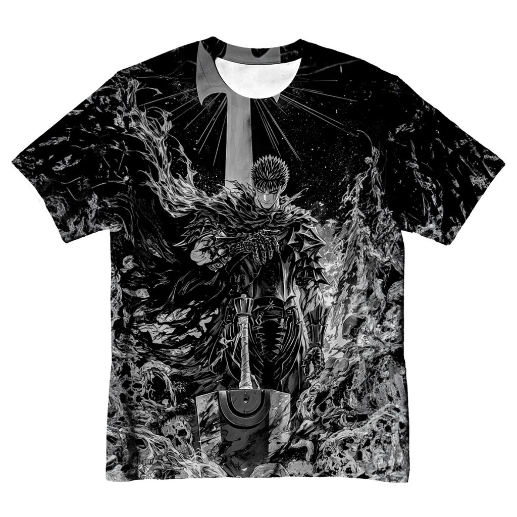 Berserk Guts Wildly Wielding Greatsword Anime Apparel