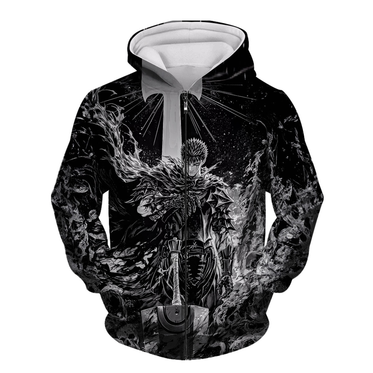 Berserk Guts Wildly Wielding Greatsword Anime Apparel