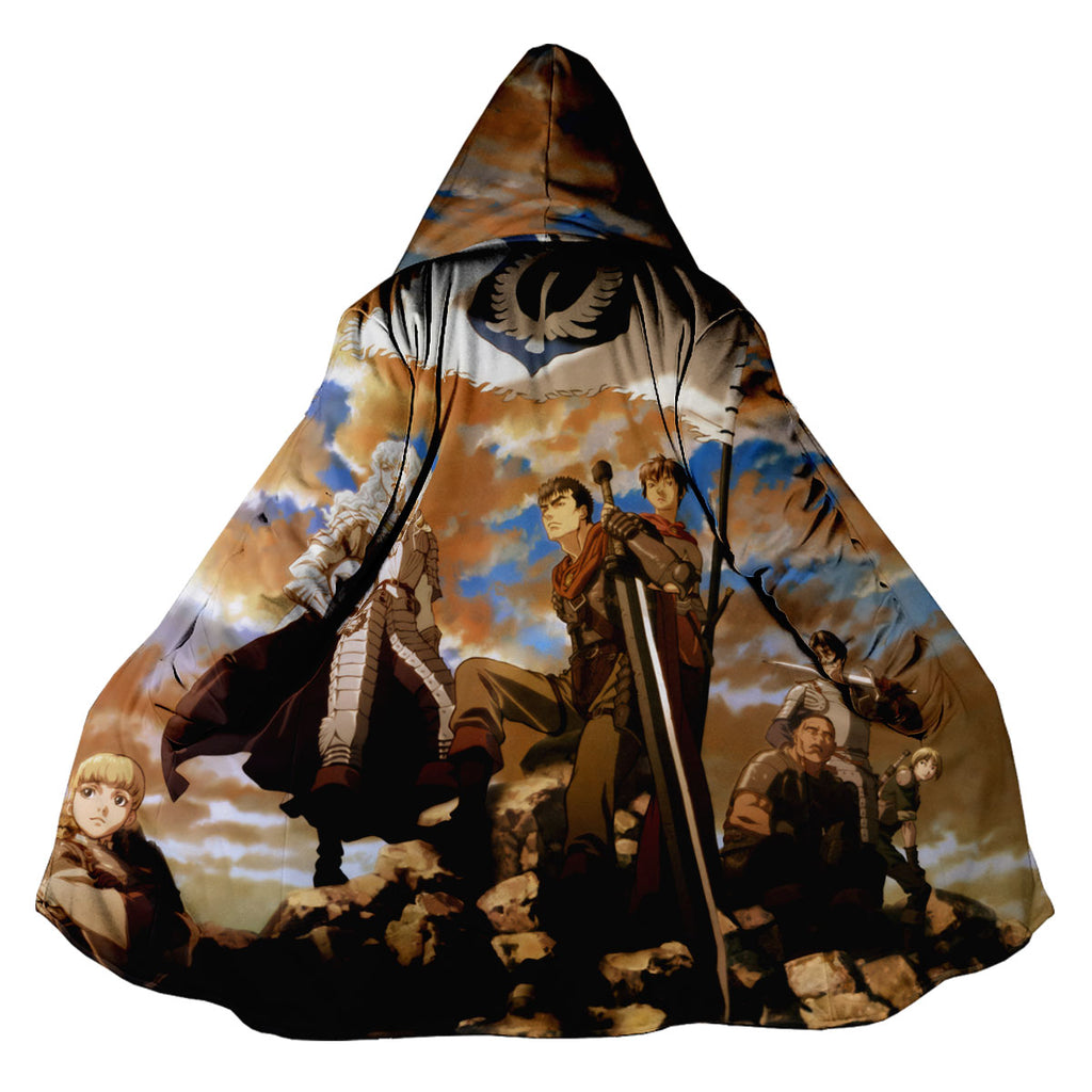 Berserk Hawk Warrior On Rock Anime Apparel