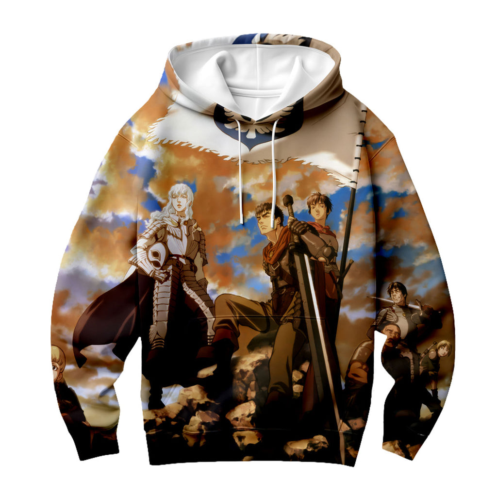 Berserk Hawk Warrior On Rock Anime Apparel