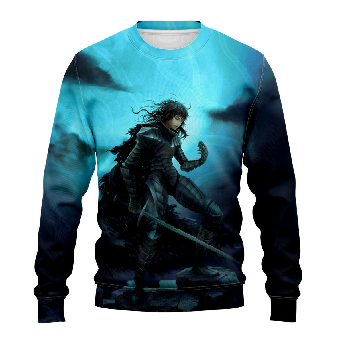 Berserker Armor Standing On Cliff Anime Apparel