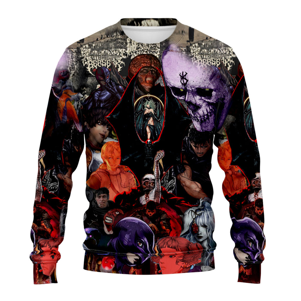 Berserker Dark Collage Battle Art Anime Apparel