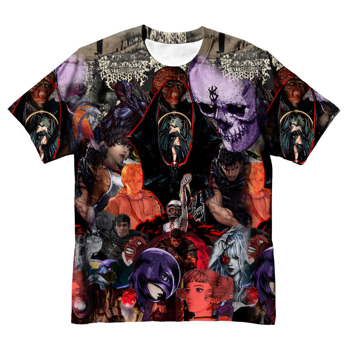 Berserker Dark Collage Battle Art Anime Apparel