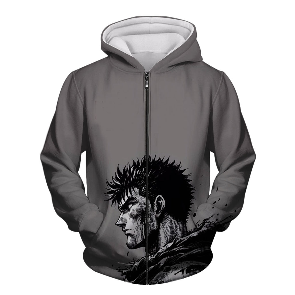 Berserker Guts Fierce Portrait Anime Apparel