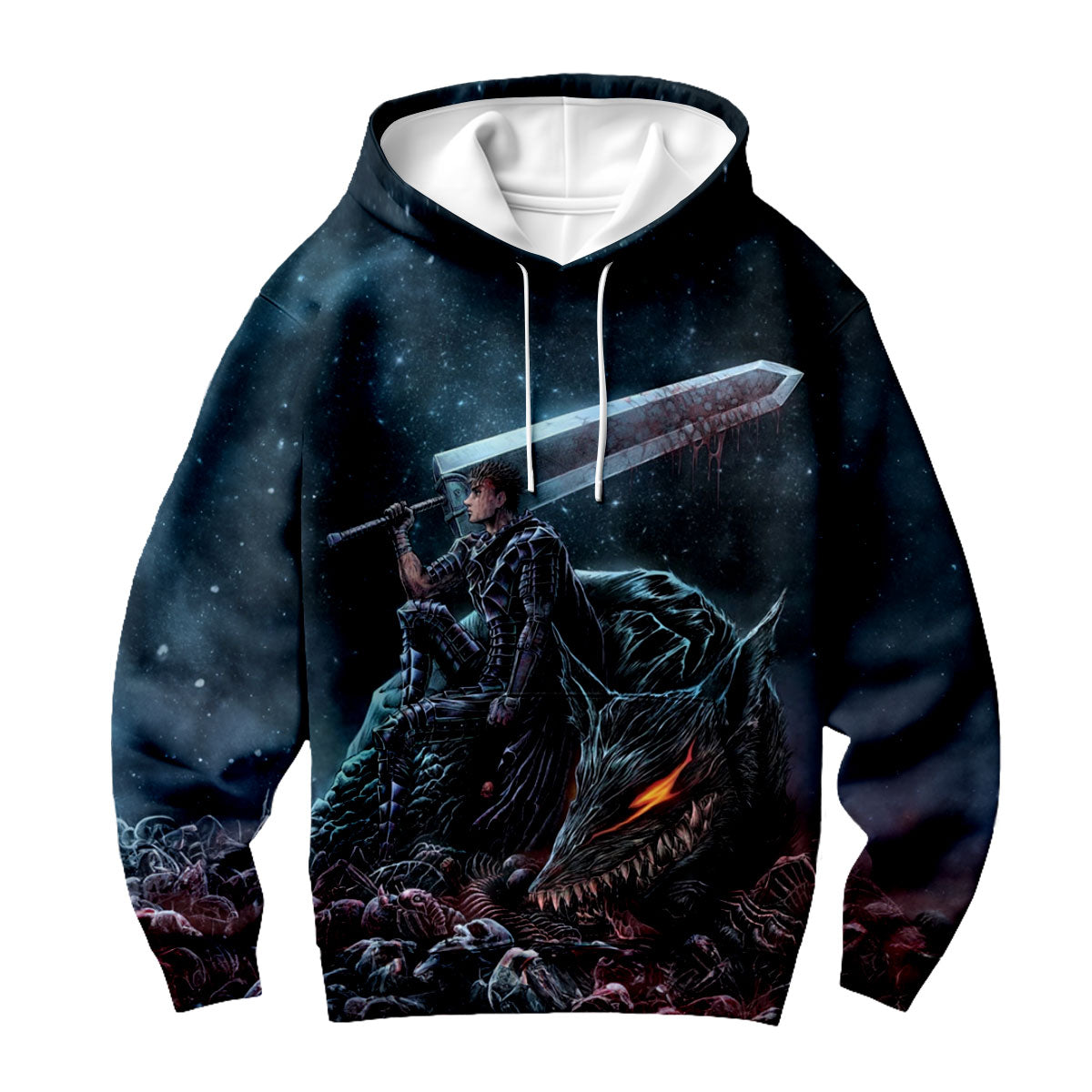 Berserker Guts Riding Demon Anime Apparel