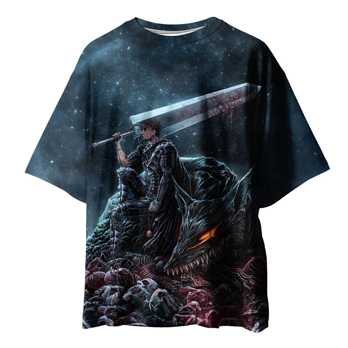 Berserker Guts Riding Demon Anime Apparel