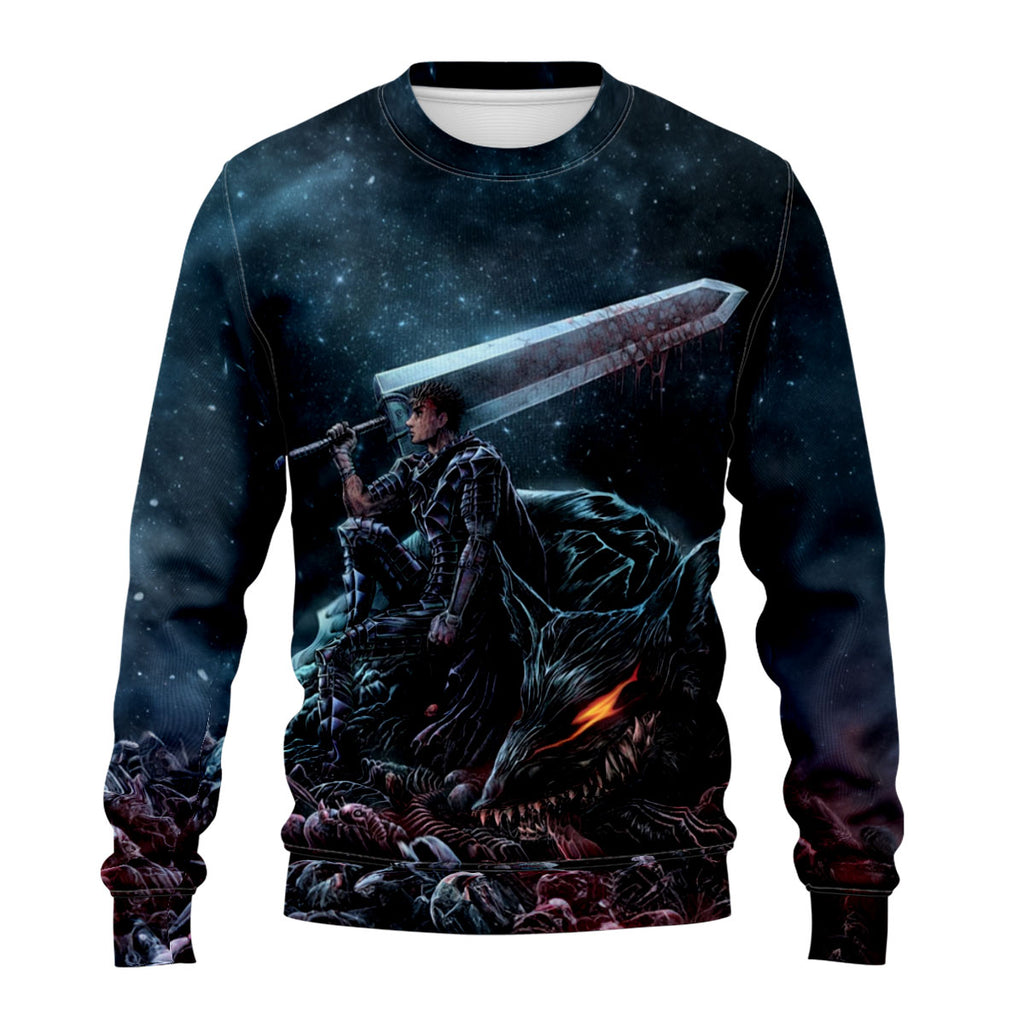 Berserker Guts Riding Demon Anime Apparel