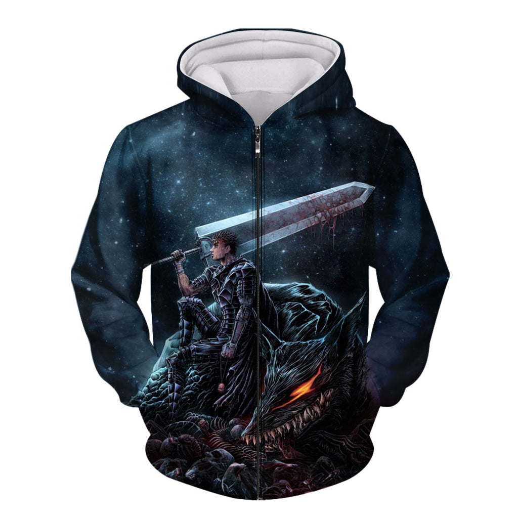 Berserker Guts Riding Demon Anime Apparel