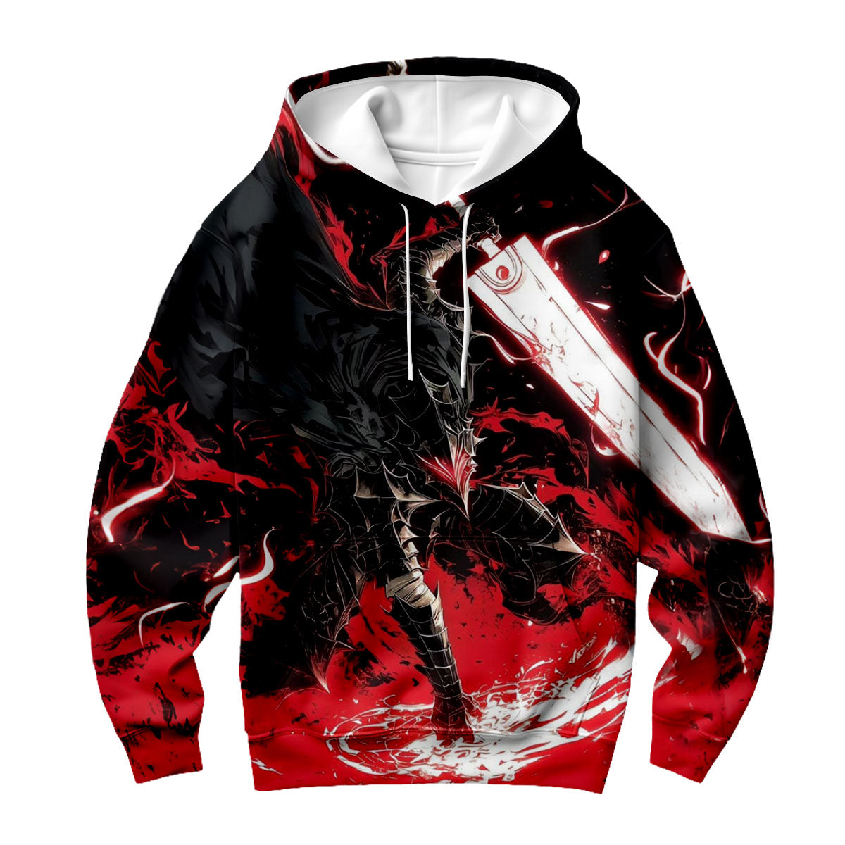 Berserker Guts Wielding Greatsword Anime Apparel