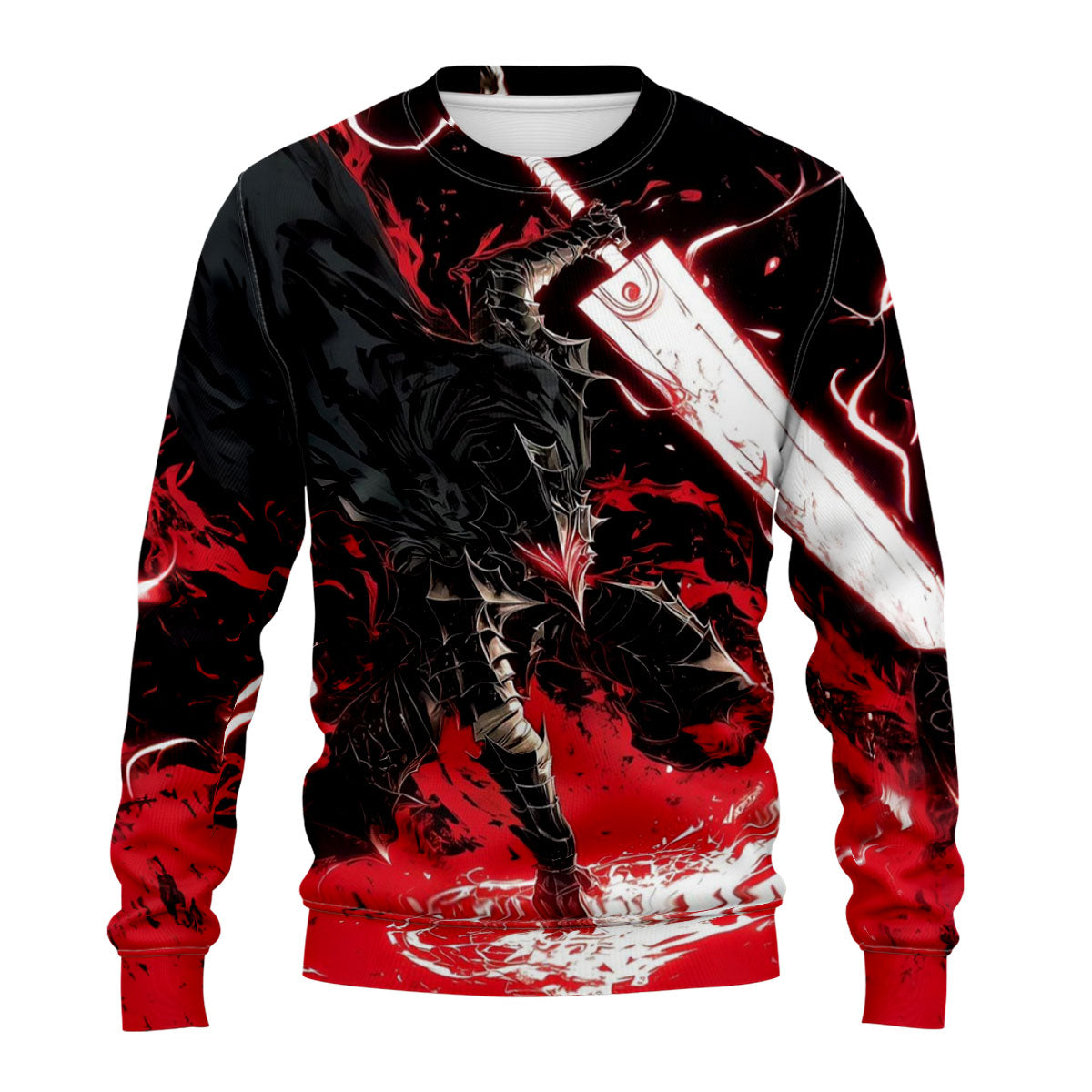 Berserker Guts Wielding Greatsword Anime Apparel