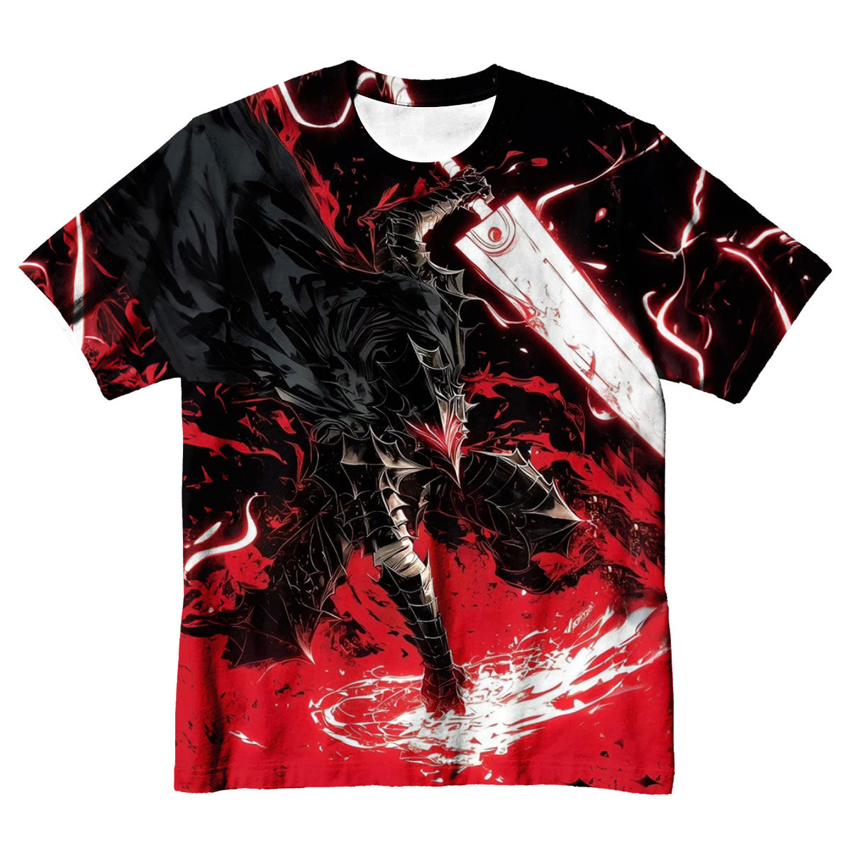 Berserker Guts Wielding Greatsword Anime Apparel