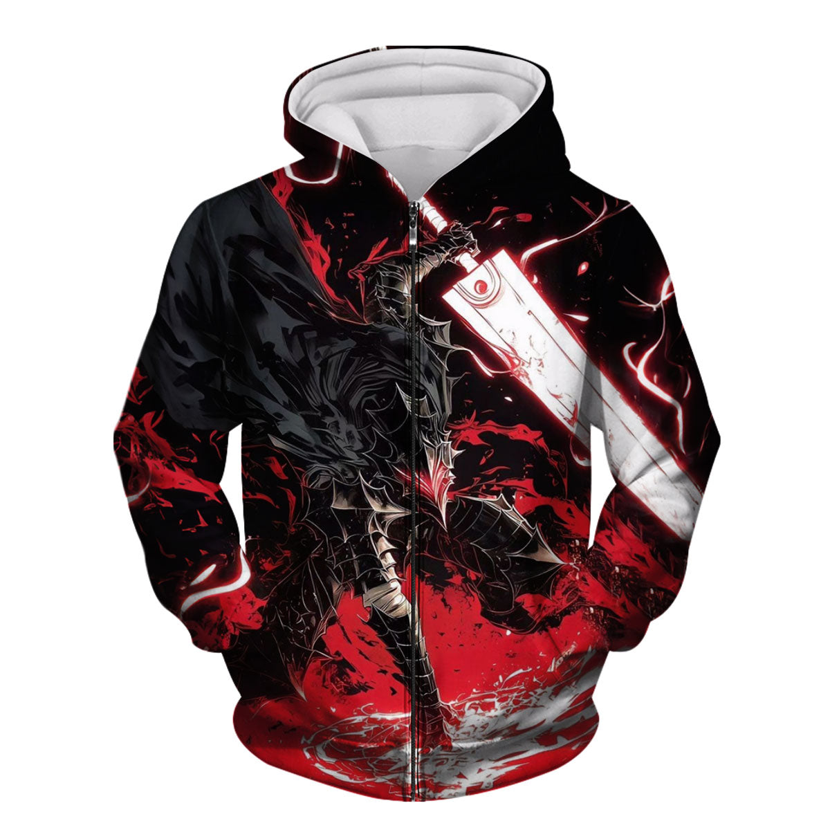 Berserker Guts Wielding Greatsword Anime Apparel