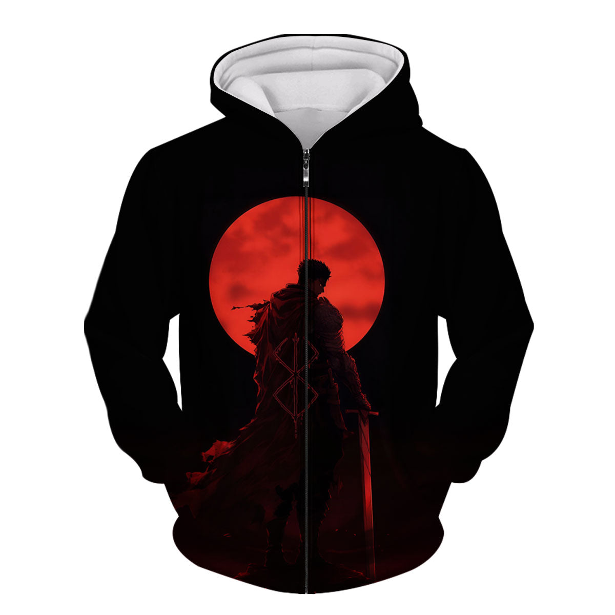 Berserker Guts Wielding Sword Anime Apparel