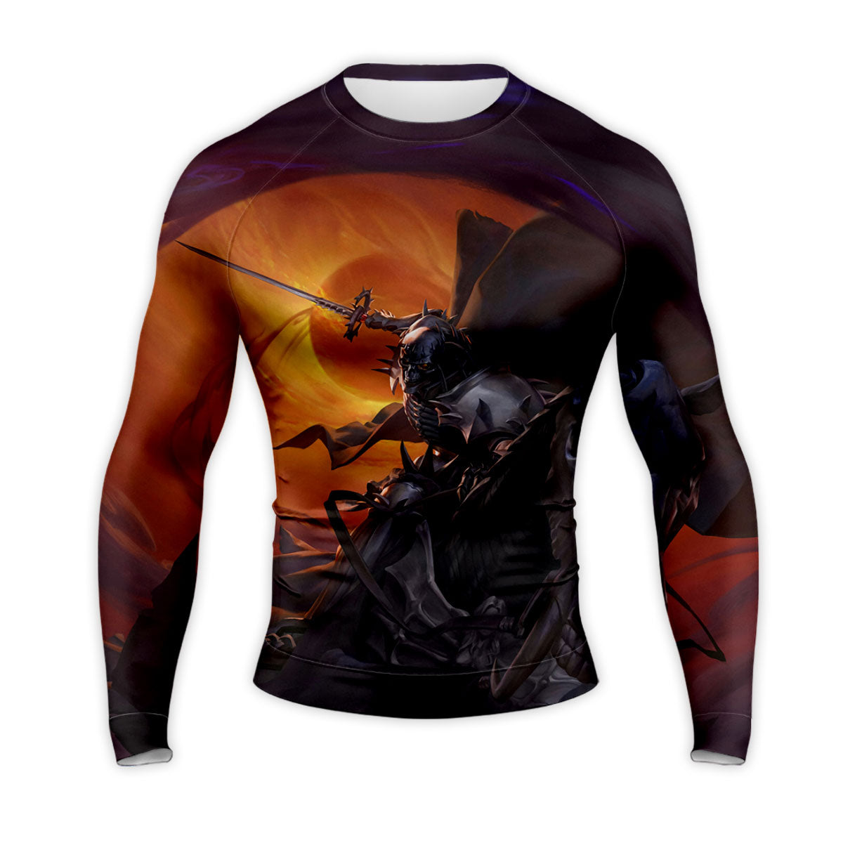 Berserker Skeleton Knight Horseback Sword Combat Anime Apparel