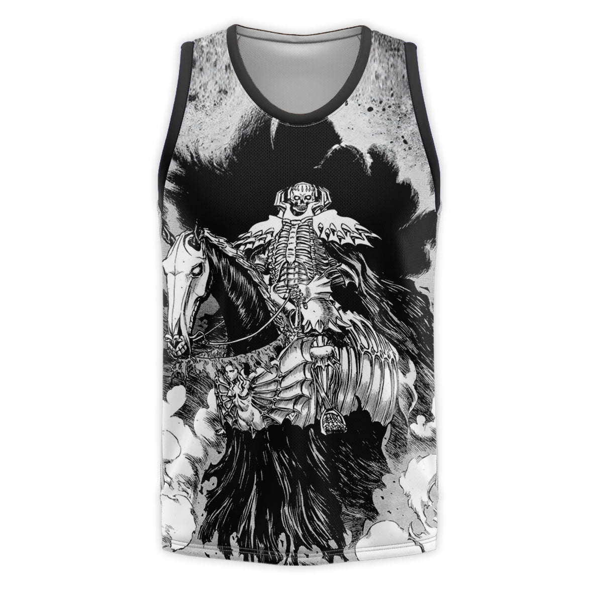 Berserker Skeleton Knight Mounted Comic Anime Apparel