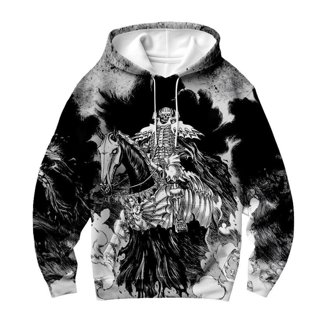 Berserker Skeleton Knight Mounted Comic Anime Apparel