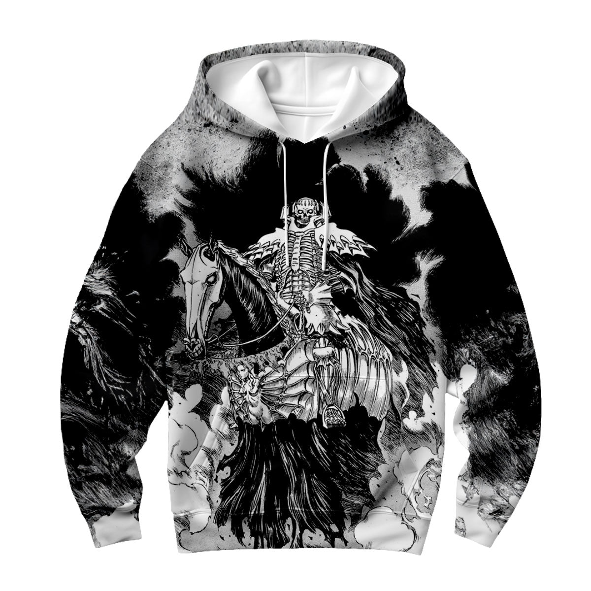 Berserker Skeleton Knight Mounted Comic Anime Apparel