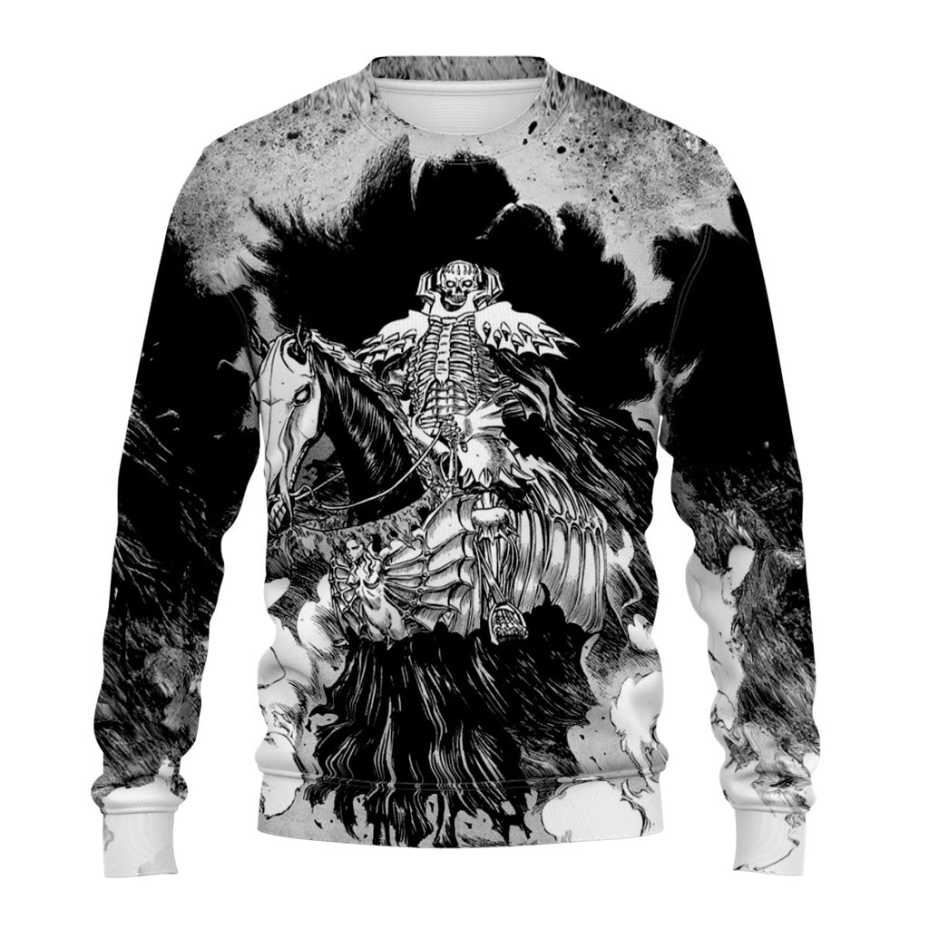 Berserker Skeleton Knight Mounted Comic Anime Apparel