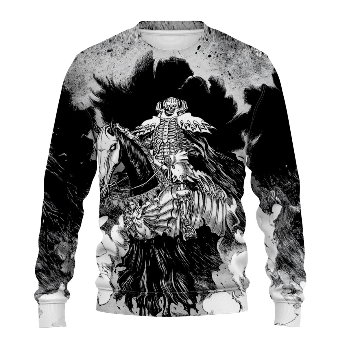 Berserker Skeleton Knight Mounted Comic Anime Apparel