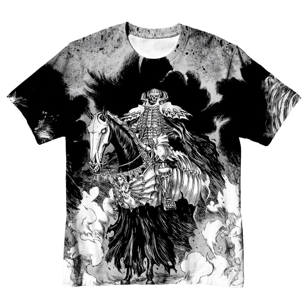 Berserker Skeleton Knight Mounted Comic Anime Apparel