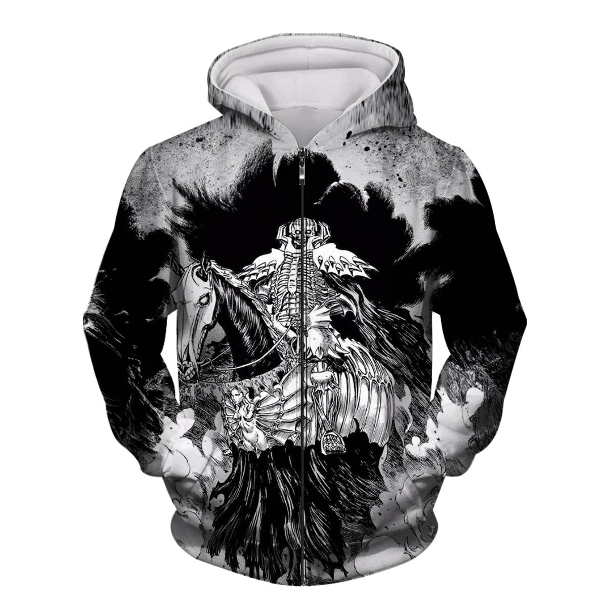 Berserker Skeleton Knight Mounted Comic Anime Apparel