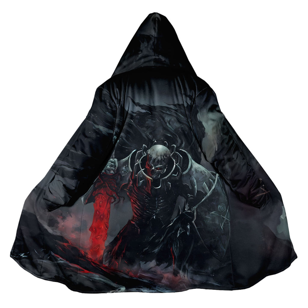 Berserker Skeleton Knight Wielding Red Sword Anime Apparel