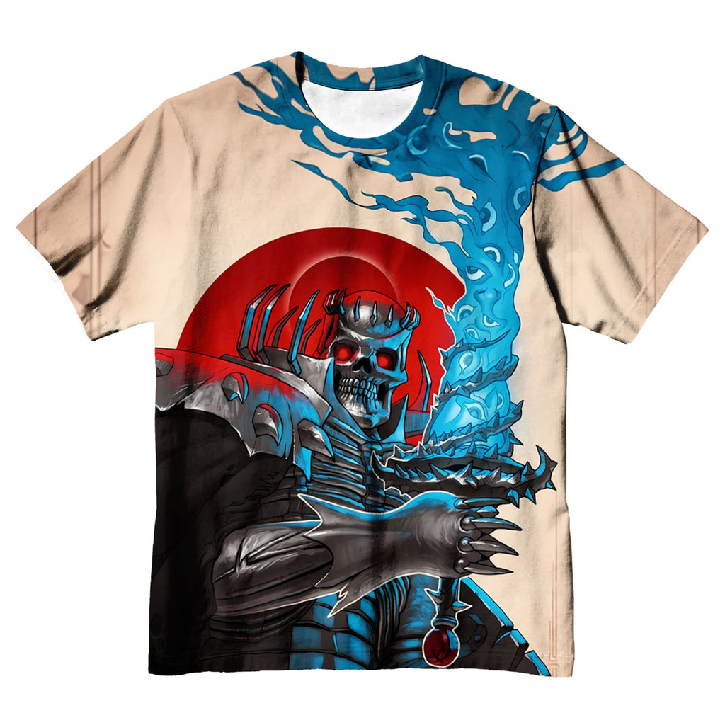 Berserker Skeleton Knight Wielding Sword Anime Apparel