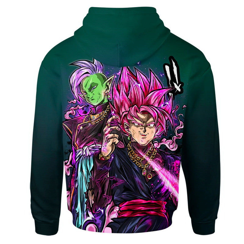 Black Goku and Zamasu Hoodie / T-Shirt