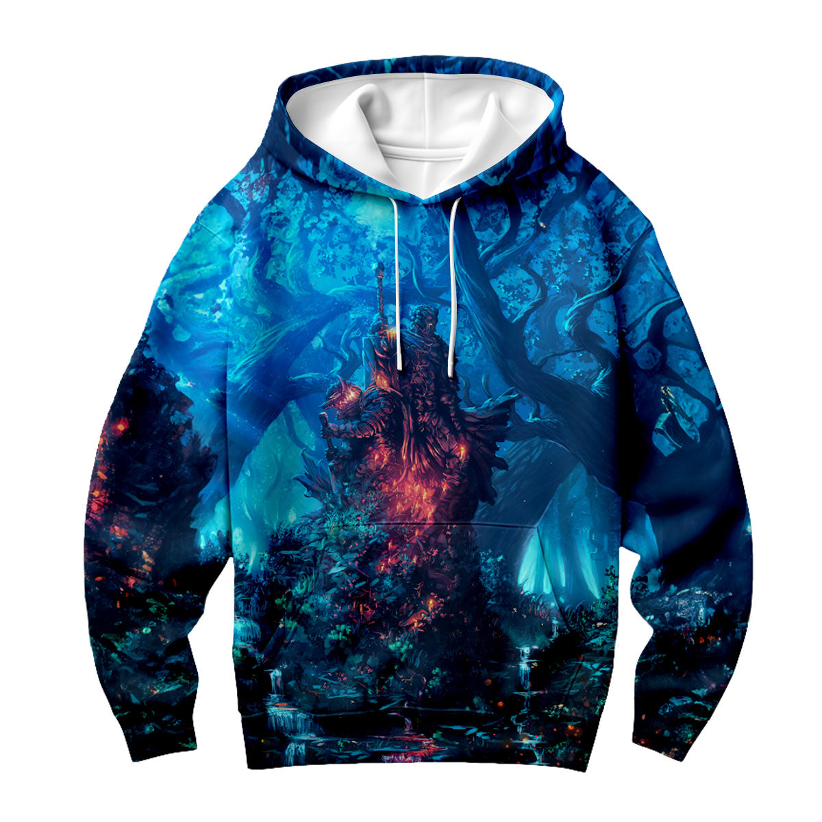 Crazy Skeleton Knight Forest Anime Apparel