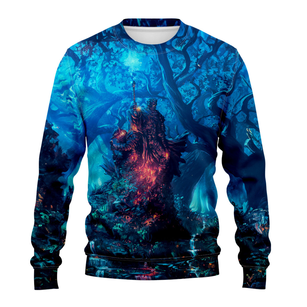 Crazy Skeleton Knight Forest Anime Apparel