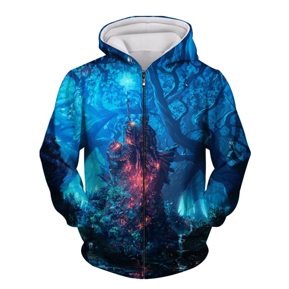 Crazy Skeleton Knight Forest Anime Apparel
