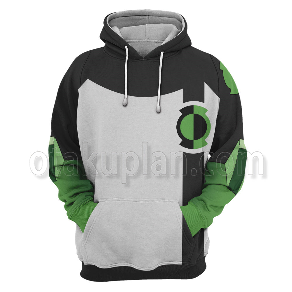 Dc Green Lantern White And Black Cosplay Hoodie