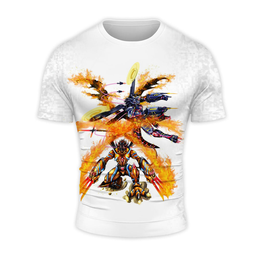 Digimon Adventure Agumon Bond Of Bravery With Flames Anime Apparel