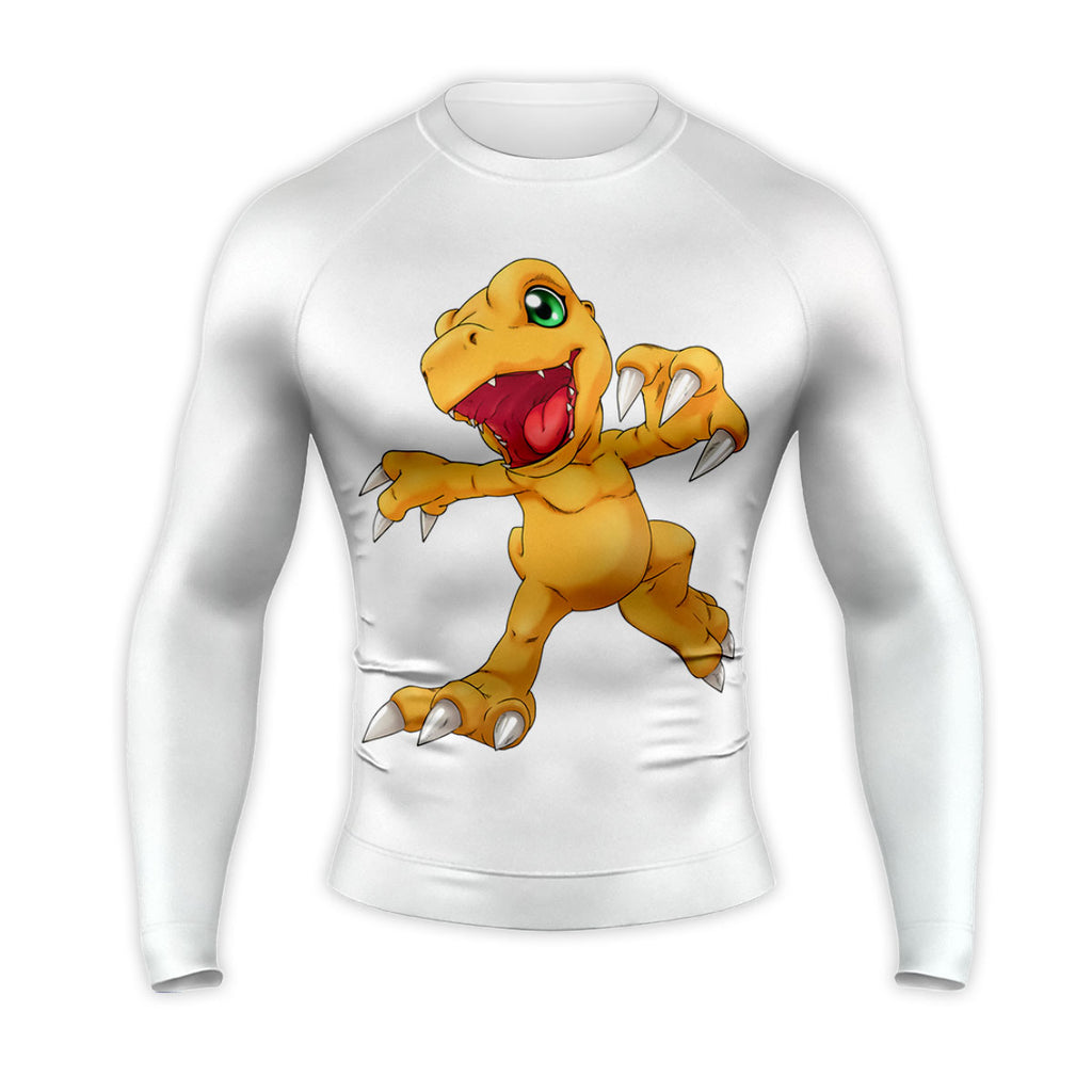 Digimon Adventure Agumon Cheerful Yellow Dinosaur Partner Anime Apparel