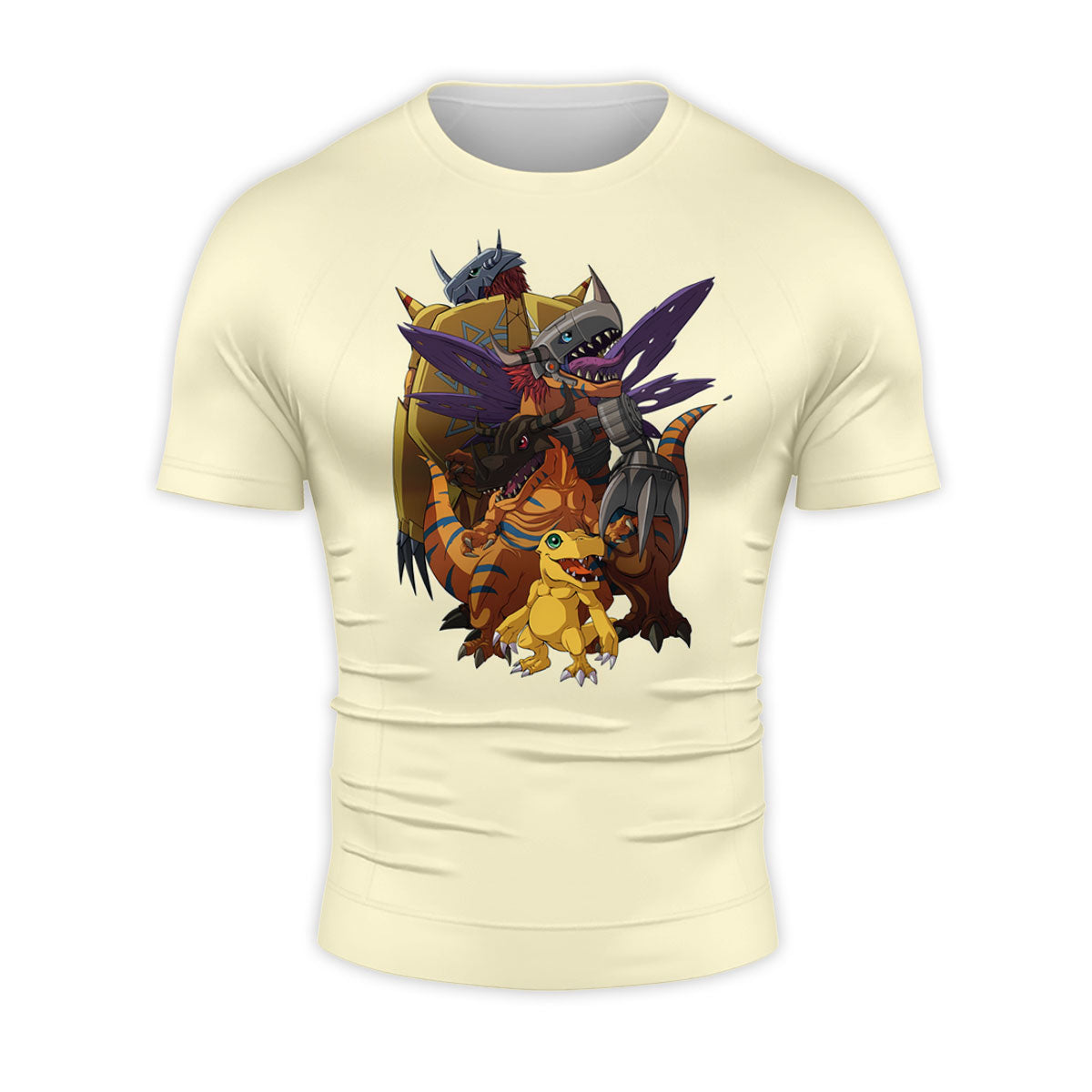 Digimon Adventure Agumon Digivolving Into Yellow Form Anime Apparel