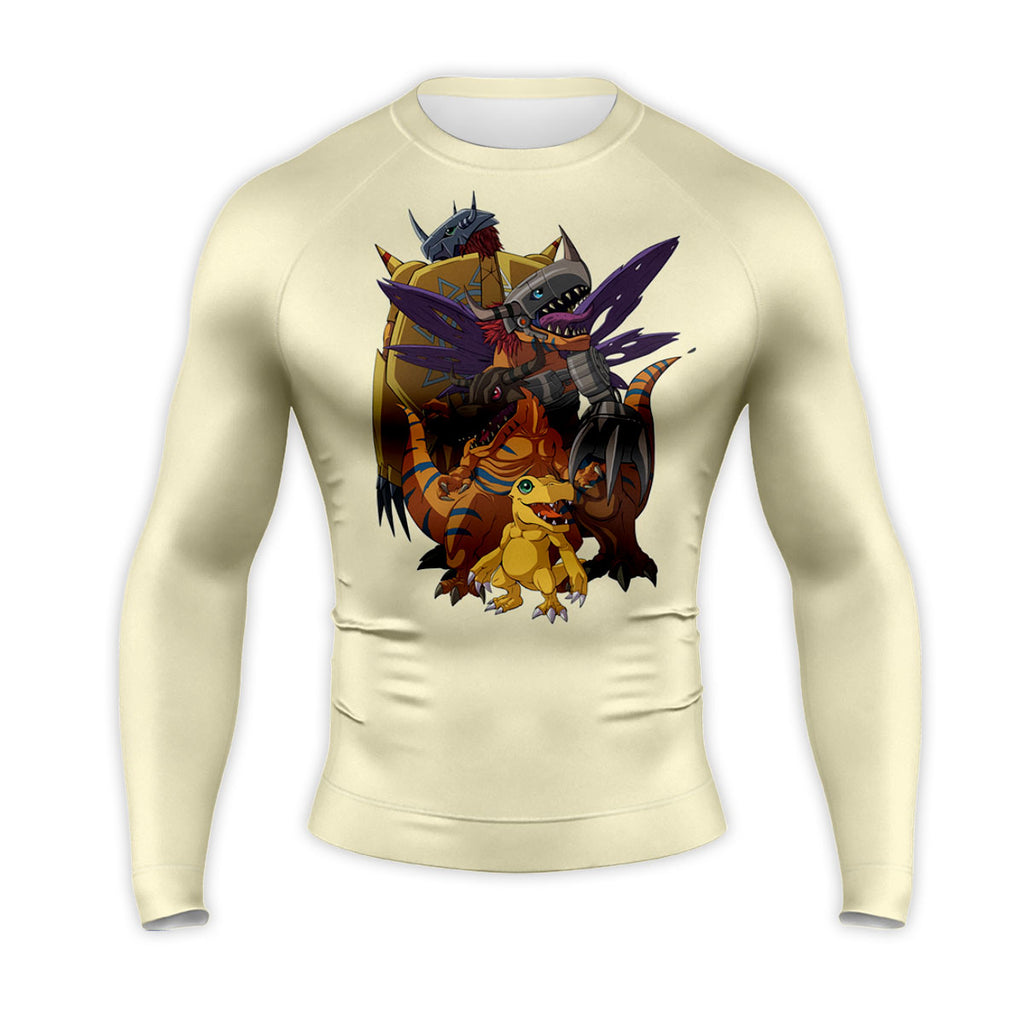 Digimon Adventure Agumon Digivolving Into Yellow Form Anime Apparel