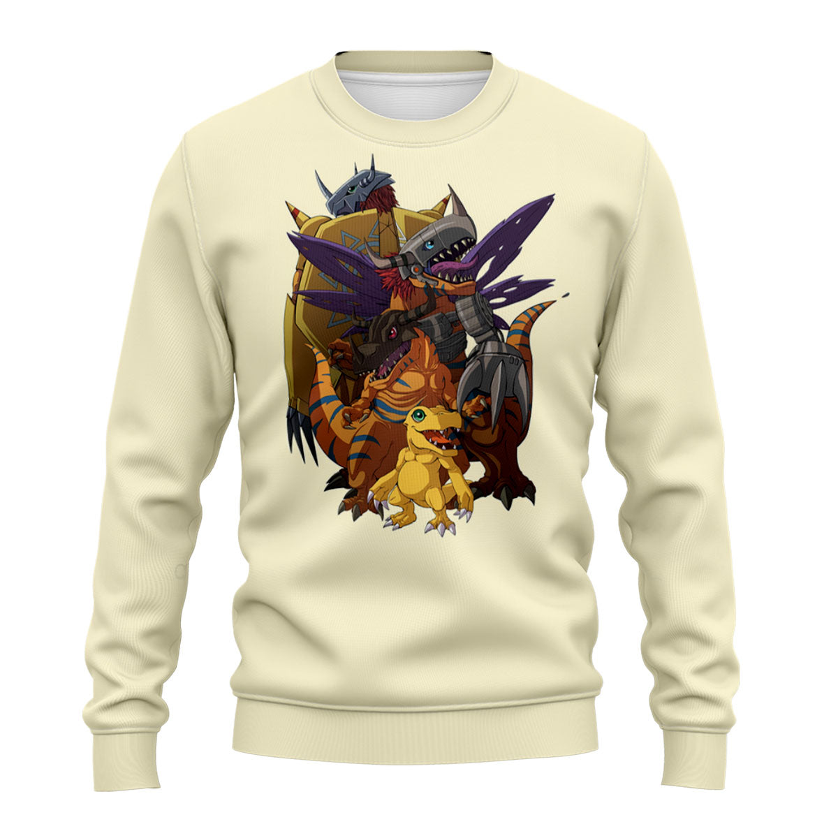 Digimon Adventure Agumon Digivolving Into Yellow Form Anime Apparel