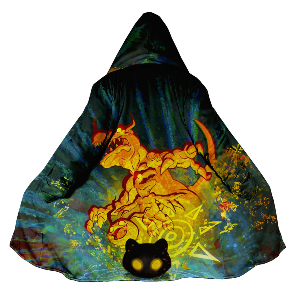 Digimon Adventure Agumon Emitting Orange Glow Anime Apparel