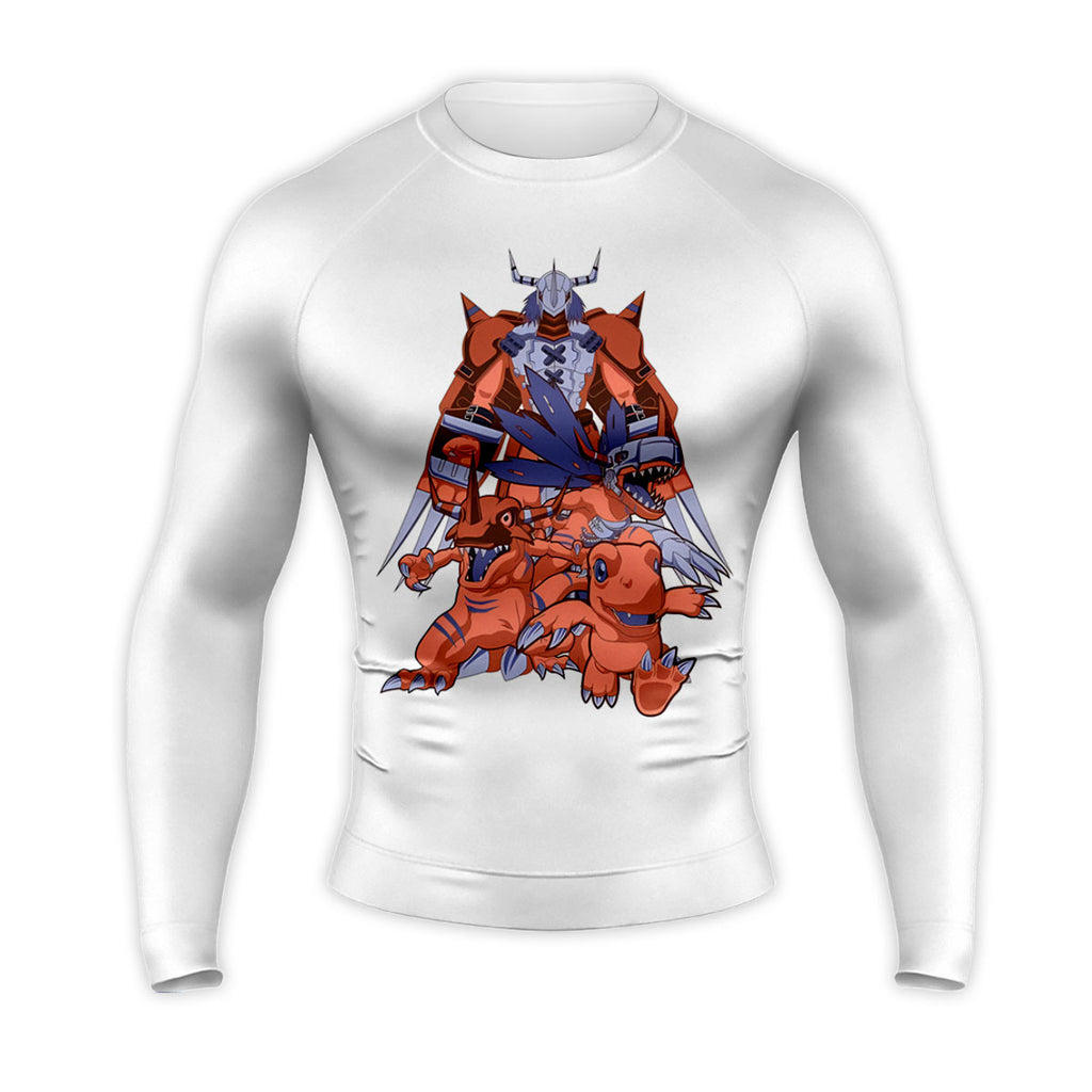 Digimon Adventure Agumon Evolution Squad White Anime Apparel