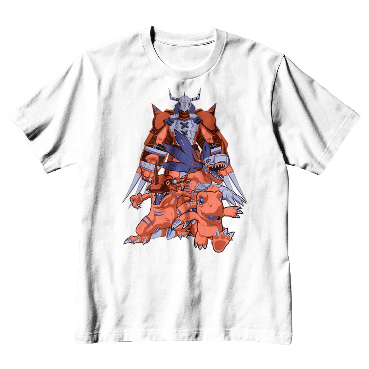 Digimon Adventure Agumon Evolution Squad White Anime Apparel