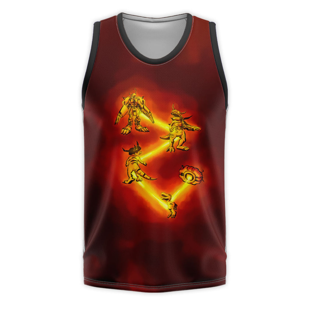 Digimon Adventure Agumon Evolving Red Anime Apparel